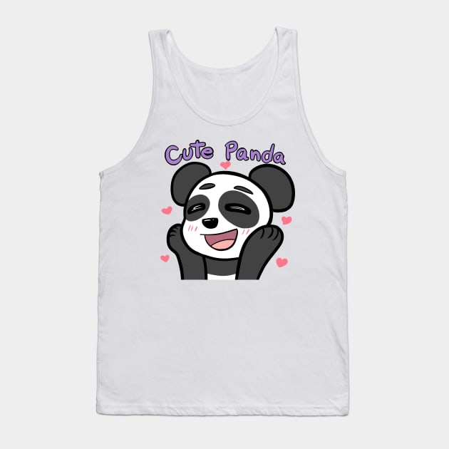 Cute panda Tank Top by Miss_Akane